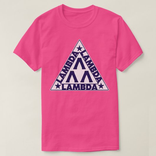 LAMBDA LAMBDA-driehoeksymbool T-shirt (Design voorkant)