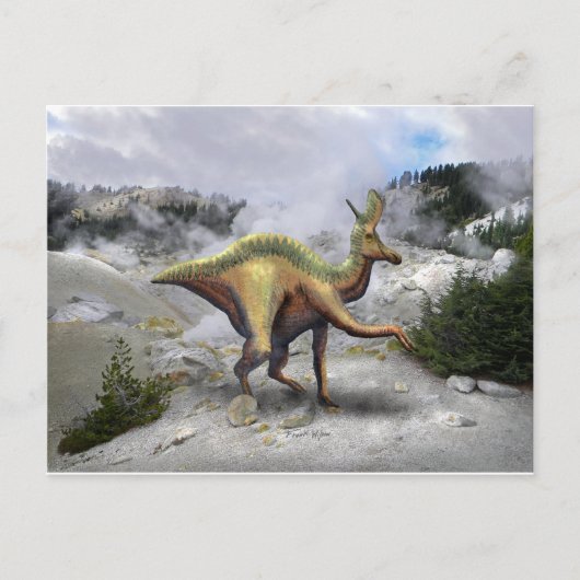 Lambeosaurus Dinosaur Briefkaart (Voorkant)
