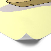 Lambeosaurus staand op een weegschaal. poster (Hoek)