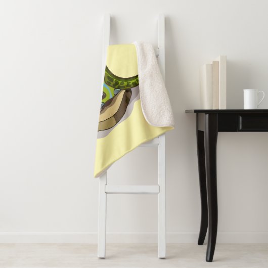 Lambeosaurus staand op een weegschaal. sherpa deken (In situ)