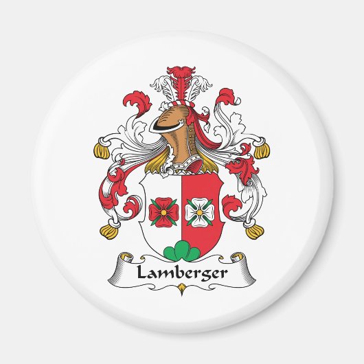Lamberger Family Crest Magneet (Voorkant)