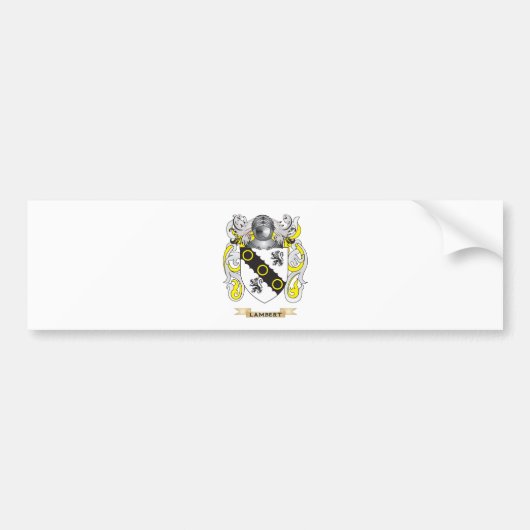 Lambert Coat of Arms (gezinscrest) Bumpersticker (Voorkant)
