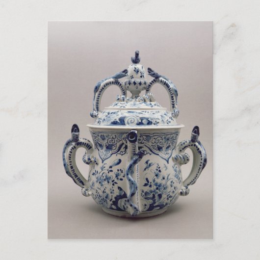 Lambeth Delftware posetpot, blauw en wit Briefkaart (Voorkant)
