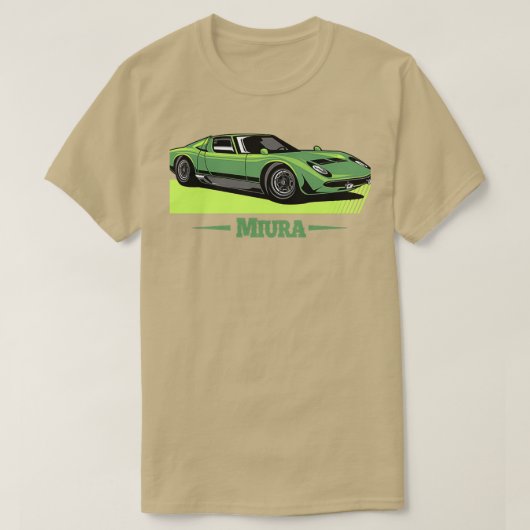 Lamborghini Miura Green T-shirt (Design voorkant)
