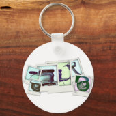 lambretta fotomontage sleutelhanger (Voorkant)