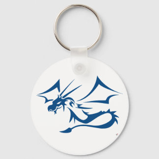 Lambton de blauwe draak sleutelhanger