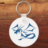 Lambton de blauwe draak sleutelhanger (Voorkant)