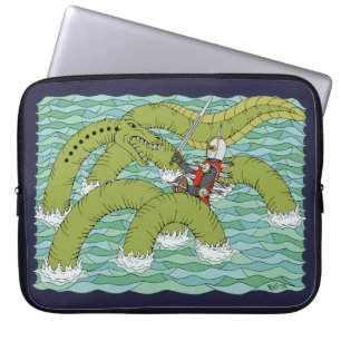 Lambton Worm en Knight Laptop Sleeve