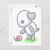 Lamby-Pie Snail Mail Briefkaart (Voorkant / Achterkant)