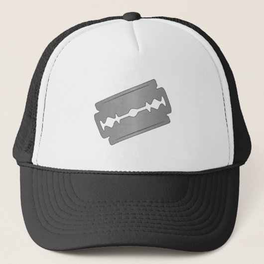 Lame de rasoir sur un casquette (Devant)