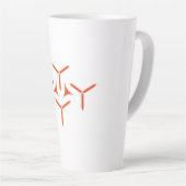 Lame gothique Latte Mug (Angle droit)