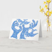 L'âme ne peut pas reposer carte pour notes (Fleur jaune)