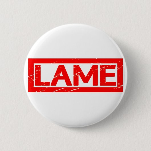 Lame Stamp Ronde Button 5,7 Cm (Voorkant)