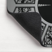 Lament star grijs muismat (Hoek)