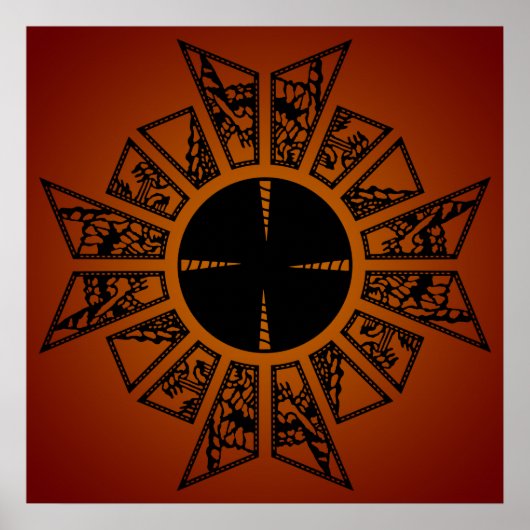 Lament star red poster (Voorkant)