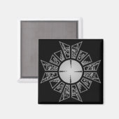 Lament star Silver Magneet (Voorkant / Achterkant)