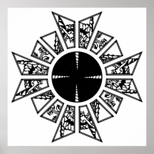 Lament ster zwart poster