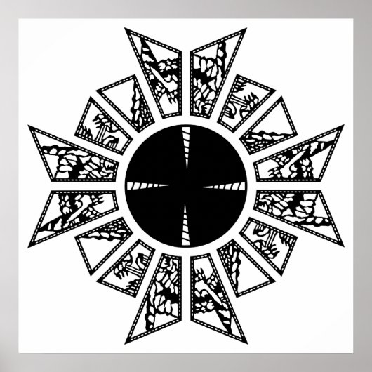 Lament ster zwart poster (Voorkant)