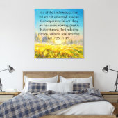 Lamentaties 3:22-24 canvas afdruk (Insitu (Slaapkamer))