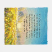 Lamentaties 3:22-24 fleece deken (Voorkant (Horizontaal))