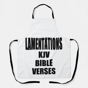 Lamentaties KJV Bijbel Verse Schort