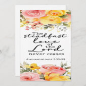 Lamentations 3:22-23 Carte d'encouragement (Devant / Derrière)