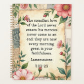 Lamentations 3:22–23 Conception Florale Vintage (Devant)