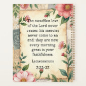 Lamentations 3:22–23 Conception Florale Vintage (Dos)