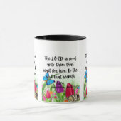 Lamentations 3:25 KJV Bible Verse Pic Mug Deux Ton (Centre)