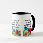 Lamentations 3:25 KJV Bible Verse Pic Mug Deux Ton (Devant droit)