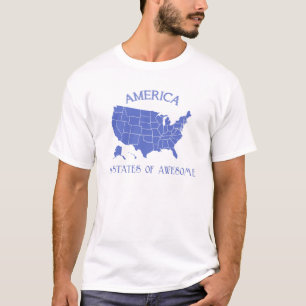 L'Amérique 50 états de T-shirt impressionnant