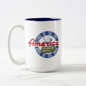 L'Amérique : Actionné par la liberté - tasse de (Gauche)