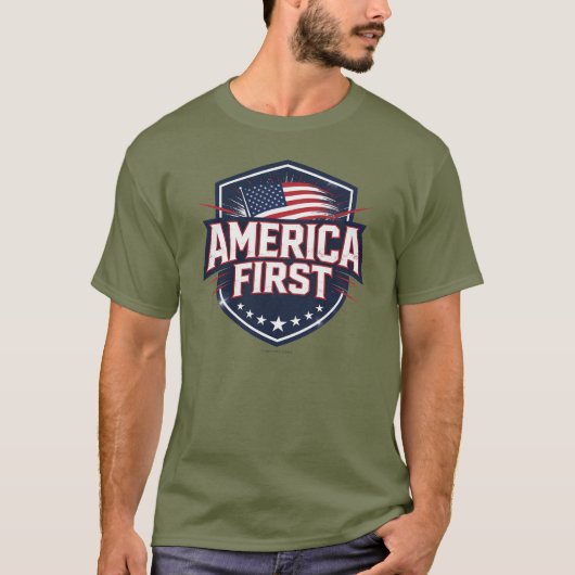L'Amérique d'abord - T-Shirt (Devant)
