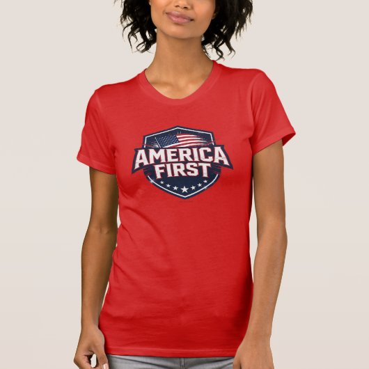 L'Amérique d'abord - T-Shirt (Devant)