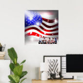 L'Amérique est toujours debout 9/11 Poster commémo (Bureau à domicile)