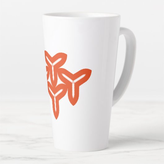 Lames gothiques Latte Mug (Angle droit)