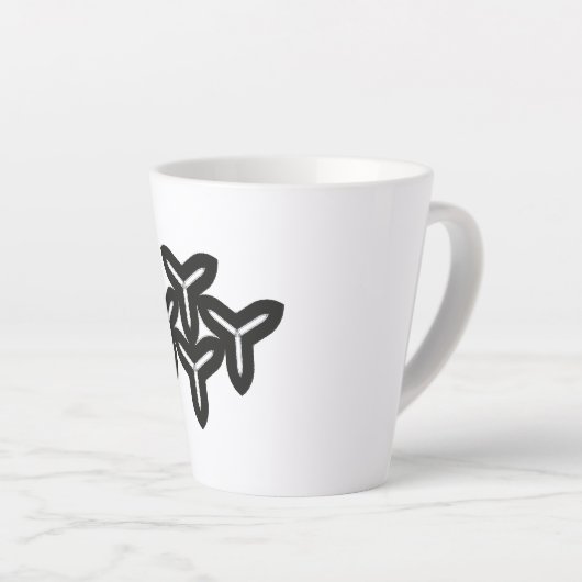 Lames gothiques Latte Mug (Angle droit)