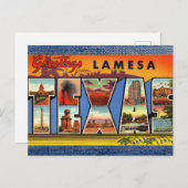Lamesa TX Briefkaart (Voorkant / Achterkant)