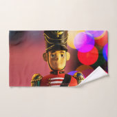 L'ami soldat de jouet classique de Noël de Slipper (Serviette à main)