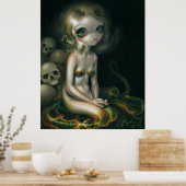 Lamia ART PRINT vampire snake serpent (Keuken)