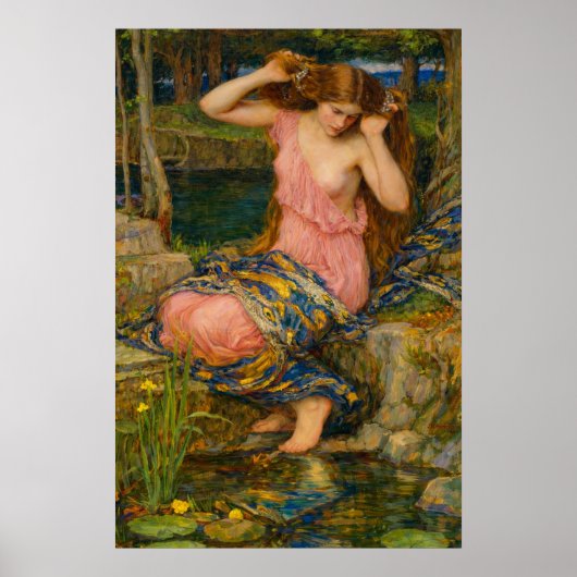 Lamia by John William Waterhouse Poster (Voorkant)