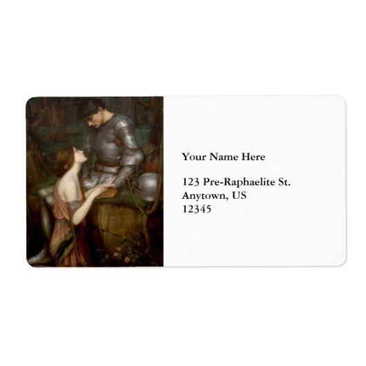 Lamia door John William Waterhouse Etiket (Voorkant)