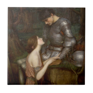 Lamia en de soldaat van John William Waterhouse Tegeltje