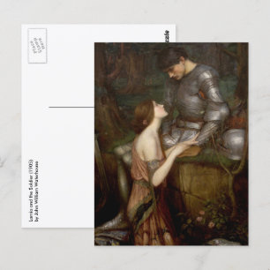 Lamia en de Soldier van John William Waterhouse Briefkaart