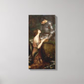 Lamia en de Soldier van John William Waterhouse Canvas Afdruk (Voorkant)