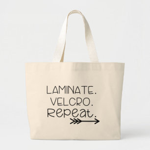 Laminaat. klittenband. Herhaal. Tas