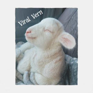 Laminair Virale Vern Schattige Persoonlijkheid Fleece Deken