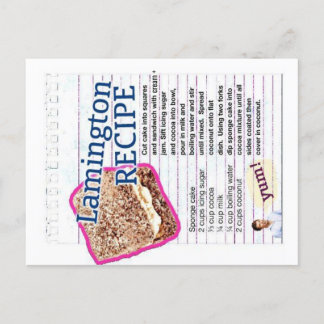 Lamington-ontvanger Briefkaart