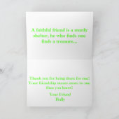 L'amitié est comme une carte de voeux de (Intérieur)