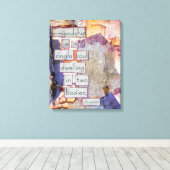 L'amitié est une âme unique - Art sur toile (Insitu (Plancher de Bois))